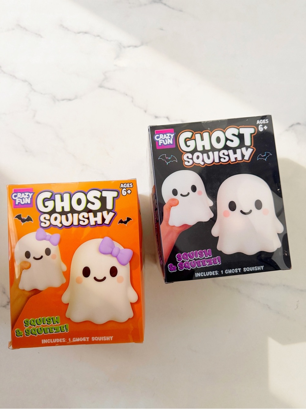 RMS Crazy Fun Ghost Squishy Boy & Girl Set of 2 Rare Viral Collectible NEW 👻 - Picture 4 of 6